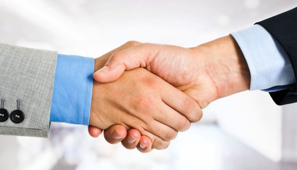 business sale handshake